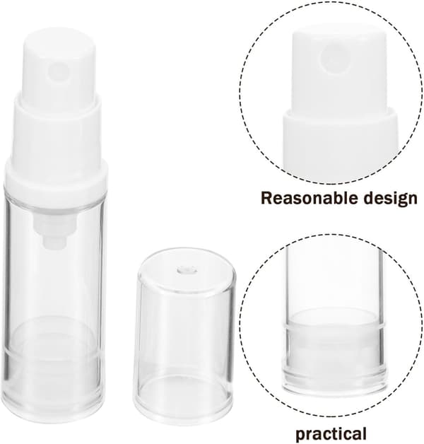 8 st återanvändbara påfyllningsbara dispenserflaskor Små bärbara resesprayflaskor för sminkkosmetika