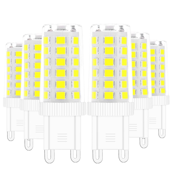 G9 Led Bulbs, 5w Equivalent 40w Halogen Lamp White 6000k Flicker Free Energy Saving Non Dimmable