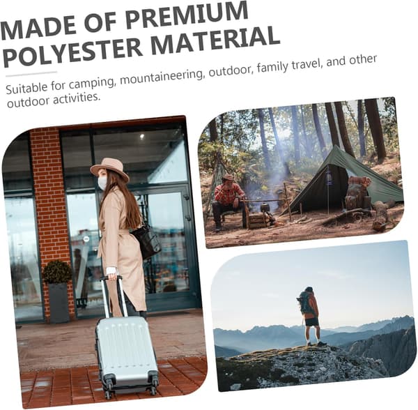 2 stk. vandtætte skoposer i polyester med lynlås, foldbare, sorte til organiseret bagageopbevaring