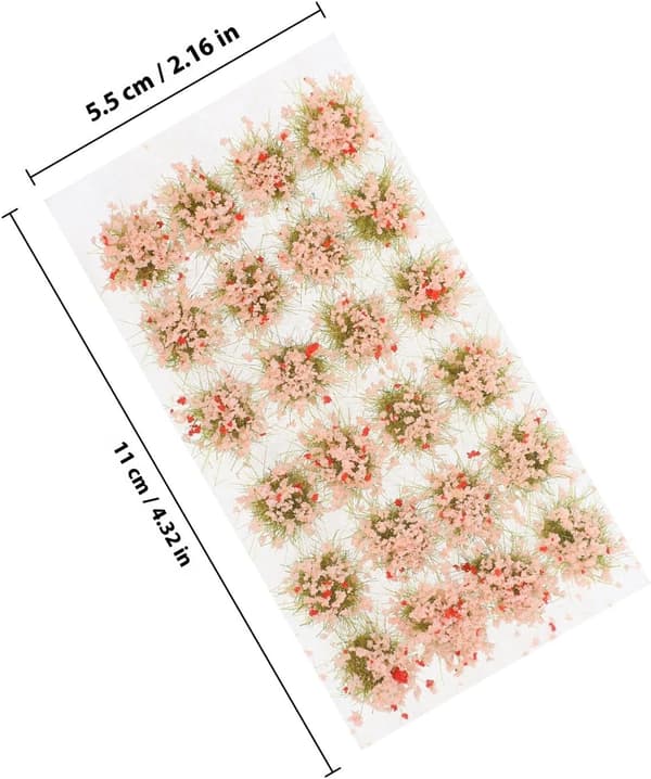 Kunstige gresstuster i plast for modelllandskapssimulering og dekor