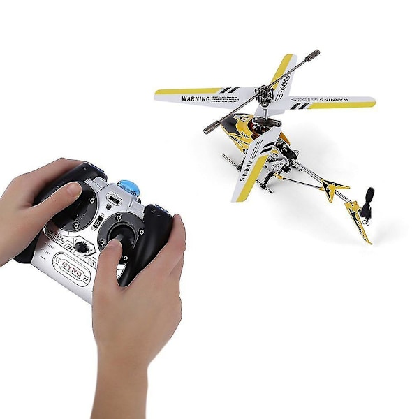 Gul 3-kanals Mini Helikopter med Gyroskopisk Styring RC