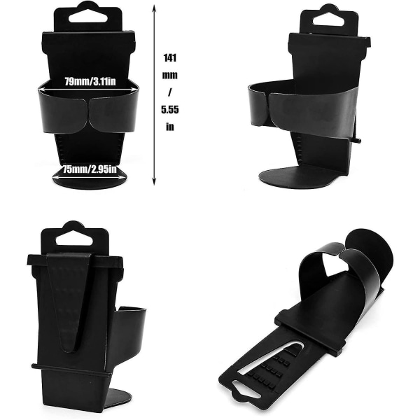 Universal Plastbilkopphållare 4-pack Multifunktion