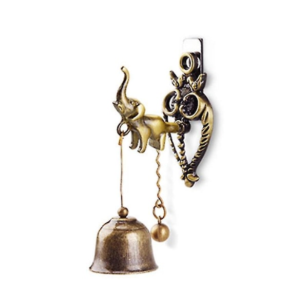 Metal Wind Chime Magnetisk Vintage Butikkinnehaver Door Påminnelse Bell Hjem Ornament Elephant