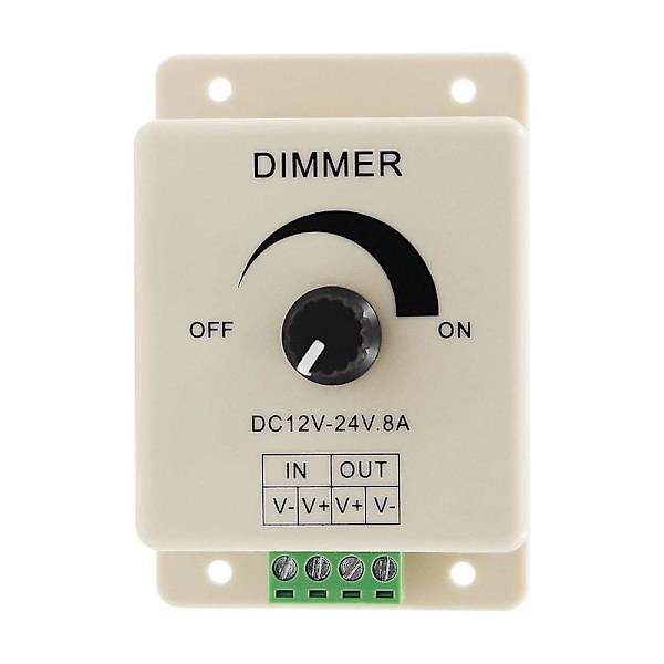 3 st Dc12-24v 8amp Monokrom Dimmerkontroll för LED