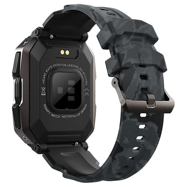 1,71-tums Klocka C20 Smartwatch Trefallig Utomhus Stegräknare Bluetooth Samtal Klocka Black
