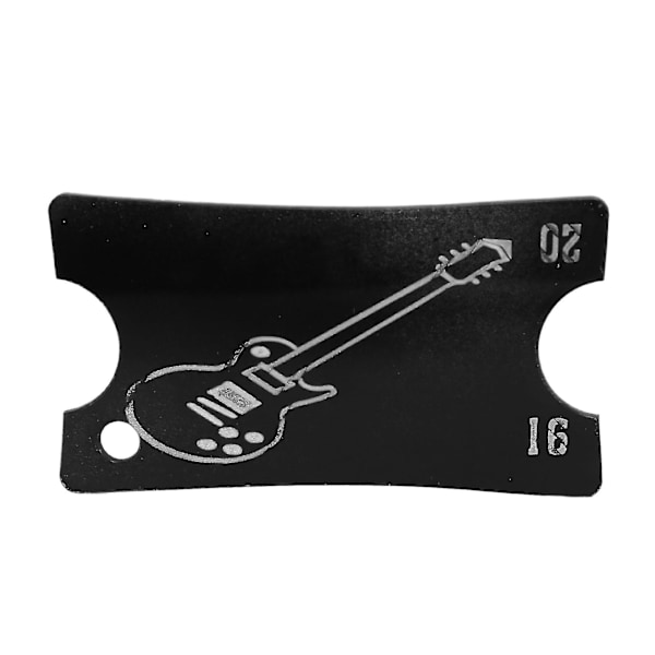 4-pakks Akryl Gitar Notched Radius Måler Fingerbrett Gitarlinjal Fretboard Måleverktøy For Ak