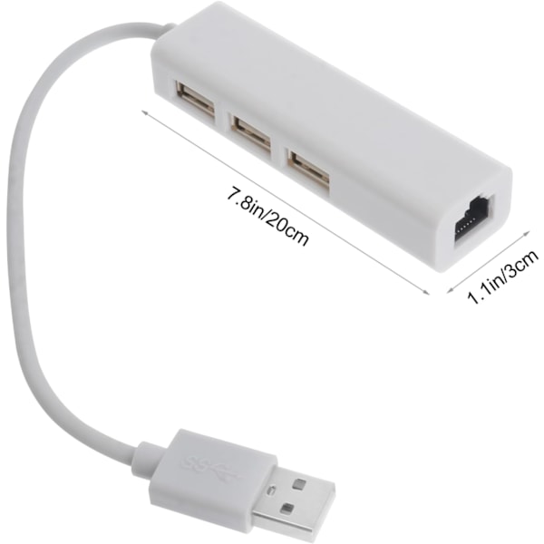 1 st USB-omvandlare Hub Nätverksport USB-datoradapter