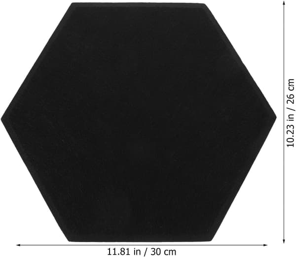 8 stk. sekskantede akustikkpaneler for vegger, lydabsorberende, lydisolerende filtmateriale, moderne