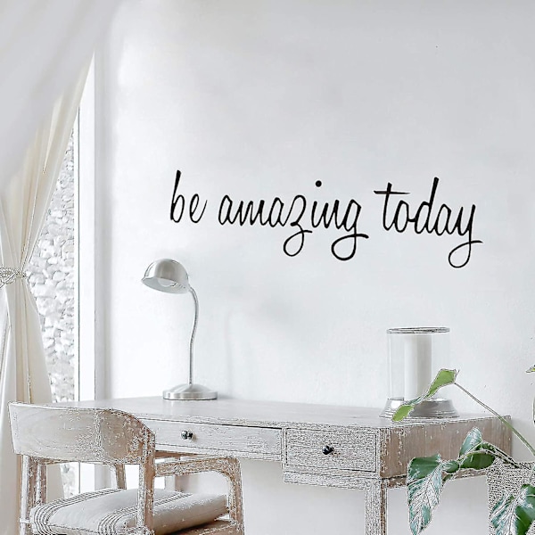 Seinätarra Be Amazing Today - Positiivinen Vinyyli-Seinäteksti