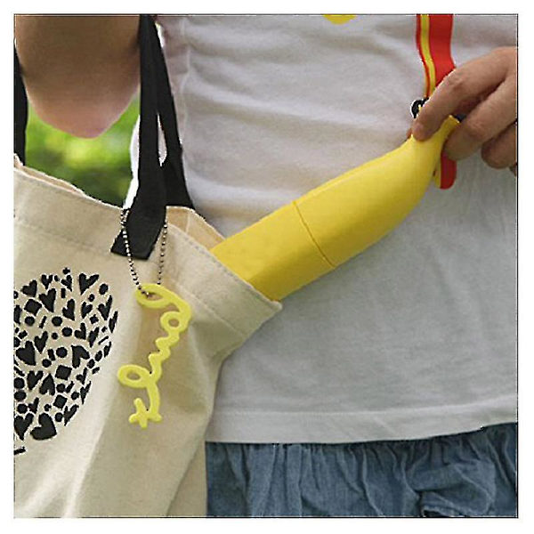 Fällbart paraply Bananparaply Gult