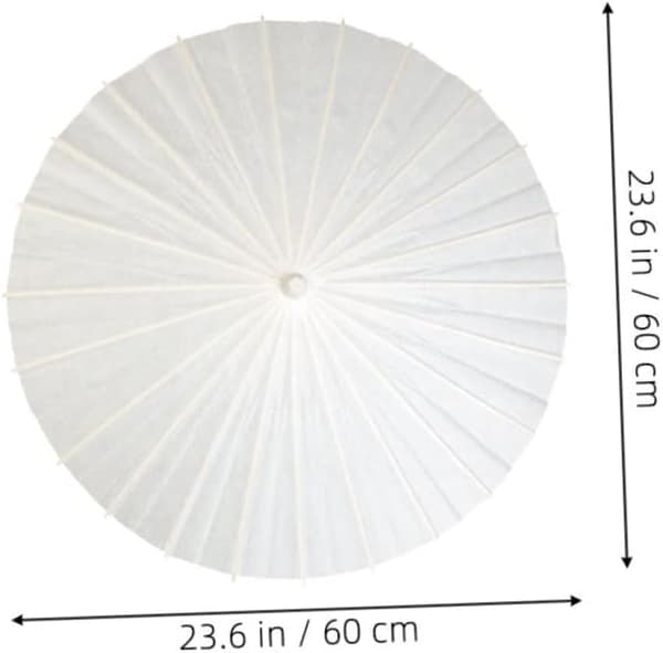 2 stk. blank papirparaply DIY tegne-paraply for gutter og jenter håndverk uferdig for håndlagde kunstprosjekter