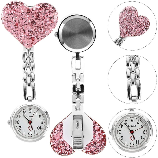 3 stykker sygeplejerske ur hjerte sygeplejerske ur sygeplejerske armbåndsur læge lommeur personlig broche skød