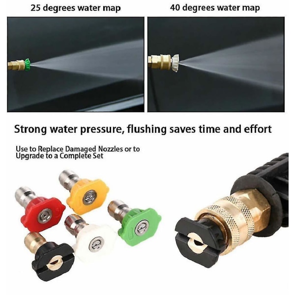 Højtryksvasker Adapter Turbo Dysespids, 3600 Psi Turbo Sprøjte Dysespids