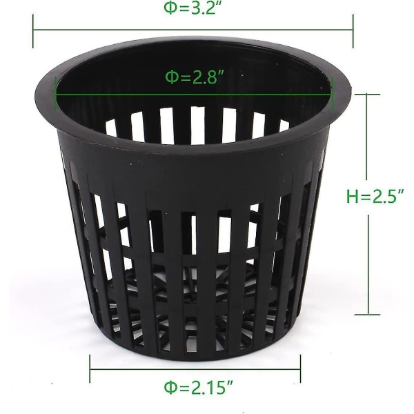 Hage Plastnett Beger Planter Hydroponisk 3 Tommer Hull 15stk