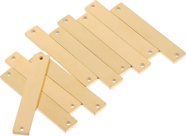10 stk. dobbelthulls koblinger DIY smykketilbehør rustfritt stål legering