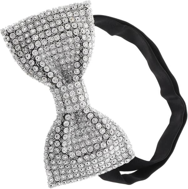 Mænd Dobbelt Rhinestone Butterfly Justerbart Færdigbundet Design til Bryllupper, Gallafester og Elegante Begivenheder