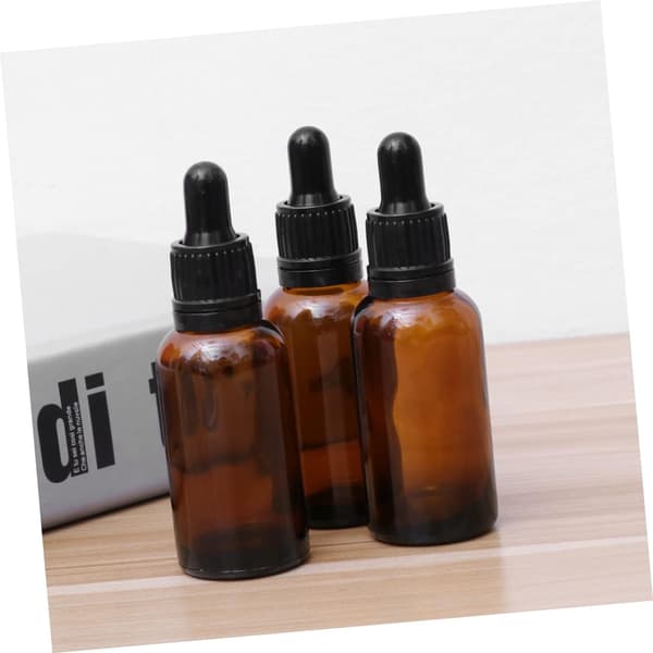 12-pack påfyllningsbar glasoljedroppflaska eterisk oljeparfymflaska tom för DIY-aromaterapi