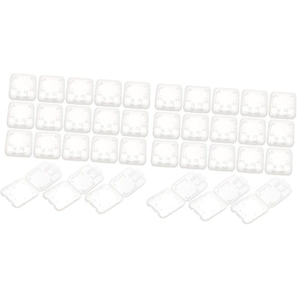 2 set minneskortsförvaringsfodral Kortförvaringsfodral Hållare Plast 24 st * 2