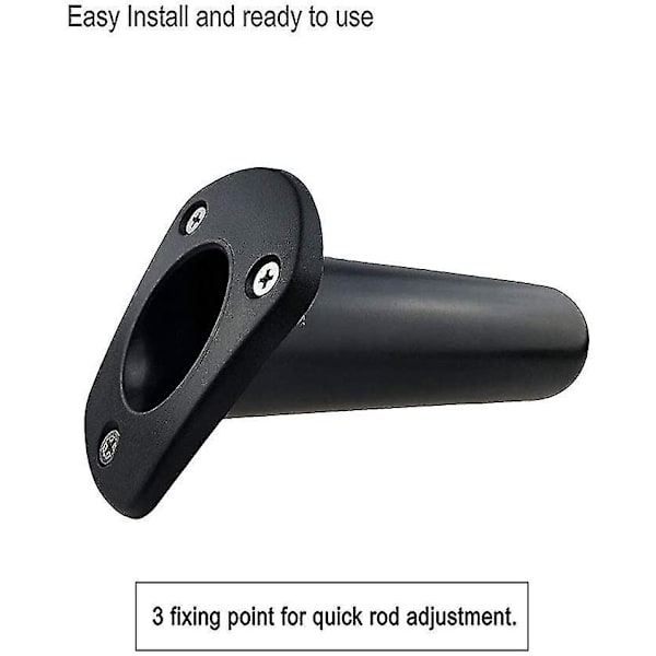 4 stk. Flush Mount Fiske Stang Holder Kajakk Kano Båt Fiskeutstyr