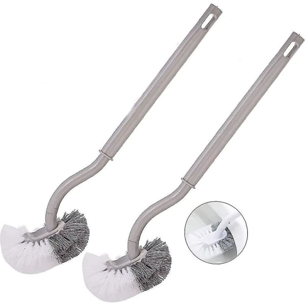 2-pack Toalettborste med långt handtag och starka borst