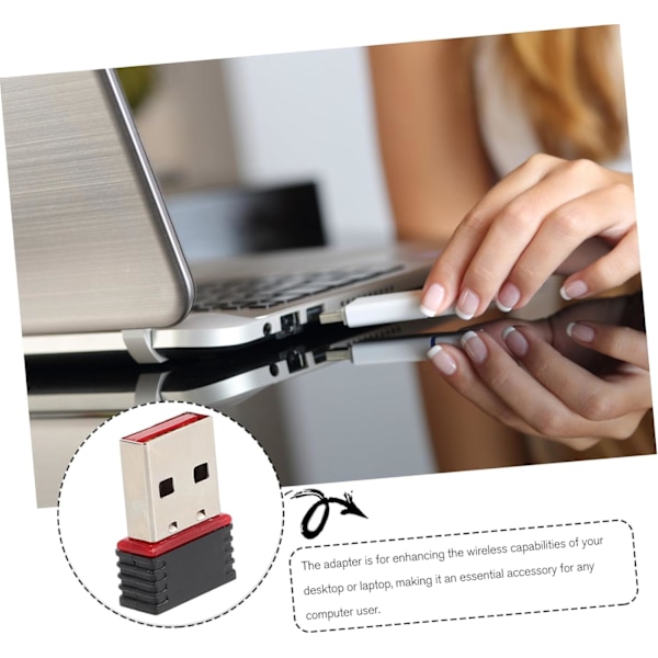 Wifi-mottaker for PC USB Wifi Nettverksadapter Høy Ytelse Enkel å Installere Bredt Kompatibel