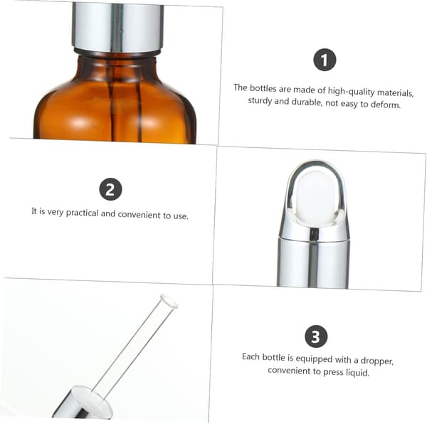 10 st eteriska oljeflaskor i glas med droppkork, läckagesäkra reseparfymflaskor för aromaterapi och gör-det-själv-projekt