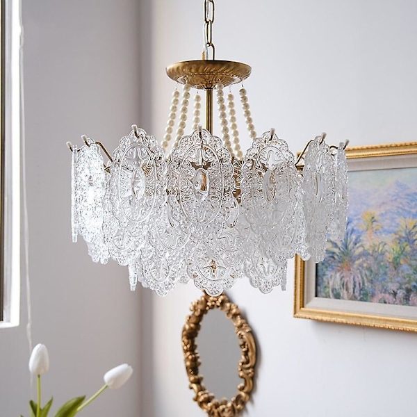 60cm Unik Design Chandelier Metall Elektropläterad Modern