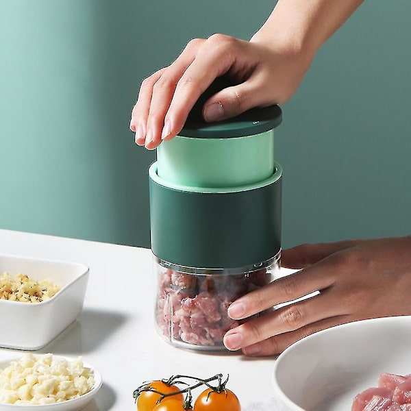 Mini Chopper Cutter Køkkenredskab Gadgets Hvidløg Urter Nødder Grøntsager Løg Masher 304 Rustfrit Stål