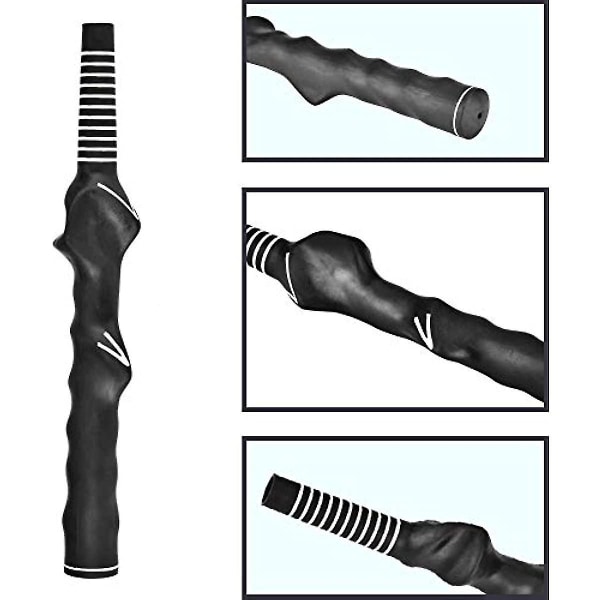 Grip Trainer Tempo Treningshjelpemidler Swing Trainer Grip Trainer Swing Training Grep Standard lærehjelp Høyrehånds øvelsesassistent Svart