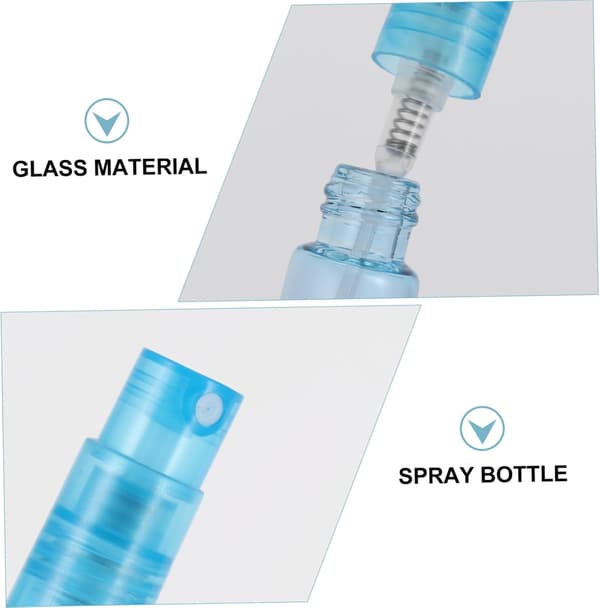 10 st glasreseparfymflaskor påfyllningsbara sprayflaskor för lockiga parfymatomizers