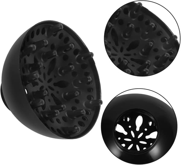 2 stk Hårføner Diffuser Deksel Dysefeste for 4-4,8 cm Dyse Plast Hårføner Diffuser Egnet