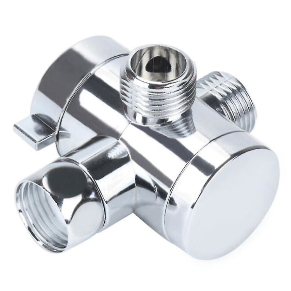 3-veis T-adapter Badekar Dusj Blander Diverter Ventil Kobling