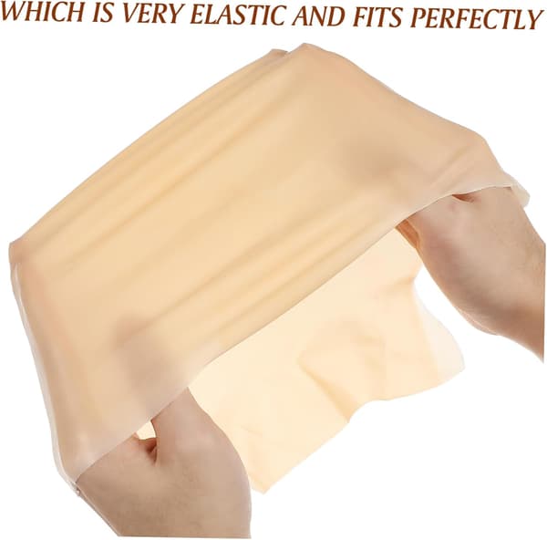 Elastisk strekkbar latex skallet hette parykkhode for skallet hode Halloween-dekor