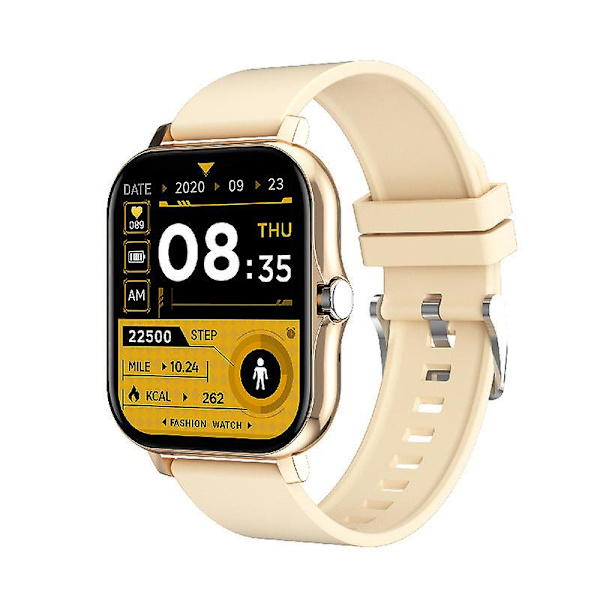1,69-tums Smartwatch Huaqiang North Bluetooth-samtal Sport Smart Armbandsklocka Gold capsules