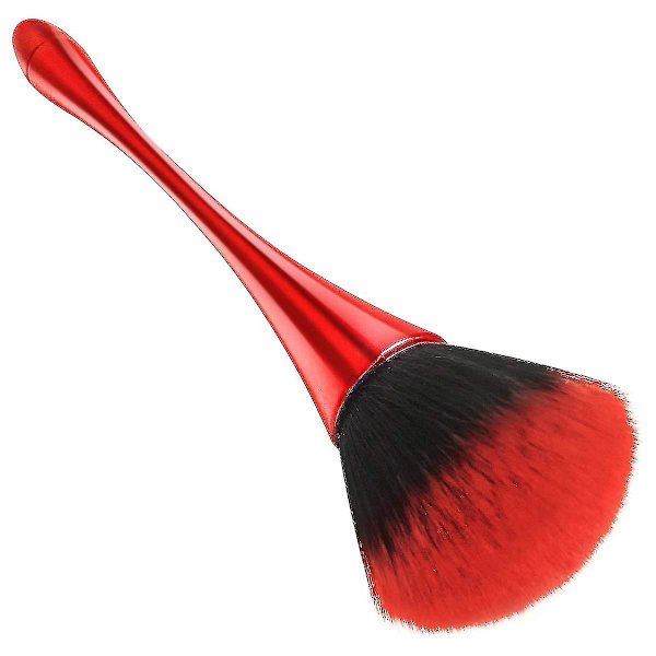 Super Suuri Mineraalipölyharja, Bronzer Kabuki Meikkisiveltimet, Pehmeä ja Karvainen Meikkivoideharja, Punainen, 1 kpl