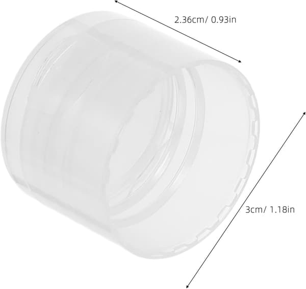 Påfyllningsflasklock 100 st 28 mm plastlock med snäpplock för lotionflaskor, lämpliga ersättningslock