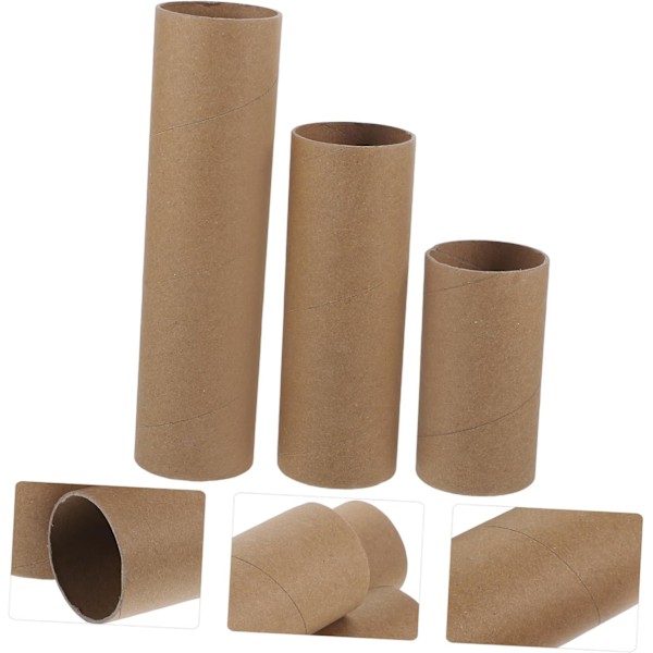 Hobbyrør Papirrør 18-pakning Runde Pappruller DIY Hobbyutstyr