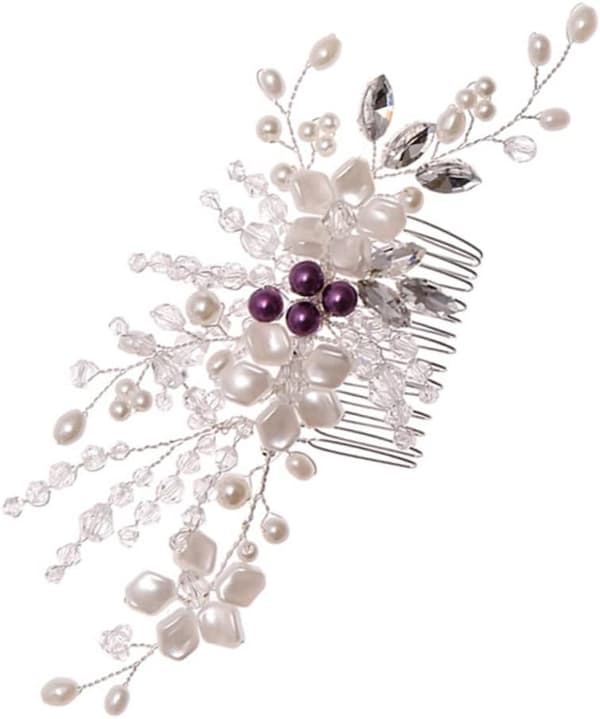 Elegant brudeblomst hårkam for kvinner hårtilbehør til brudepike bryllupspynt