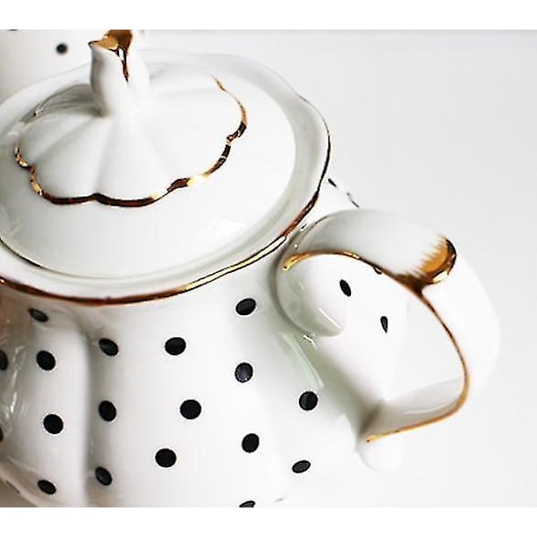 Knogleporcelæn Håndmalet Gylden Tekande Kreativ Kaffekande A