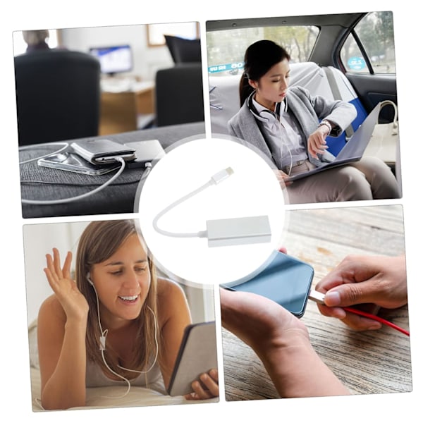 c Ethernet Adapter Gigabit Ethernet Nettverksadapter Kompakt Størrelse Stabil Tilkobling for Gaming