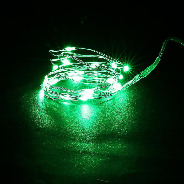 Vanntett 30 LED Sølvtrådsstreng innendørs utendørslampe