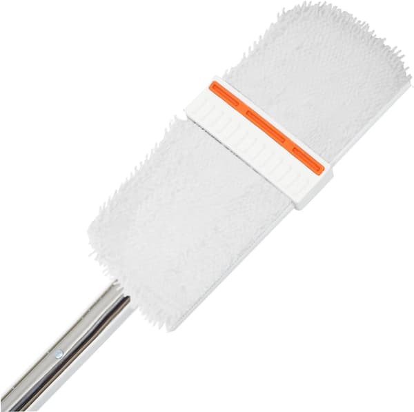 2 stk Moppehoder Erstatning Gjenbrukbare Dampmoppputer Kompatibel 2-i-1 Hvit Mikrofiber