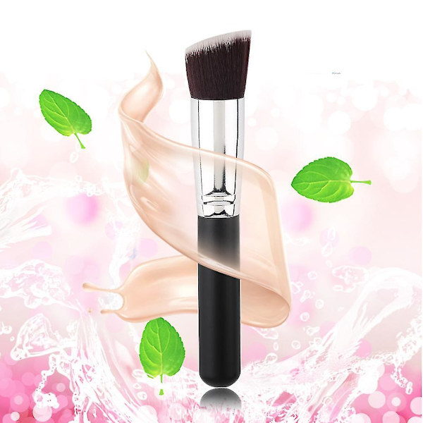 Flat Angled Pudderfoundation Kosmetik Ansiktsfiberbørste