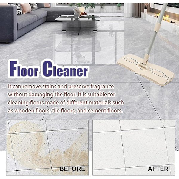 Gulvrens til alle robotstøvsugere og mopper, gulvrensningsvæske kompatibel med Roborock Omo Joint, S8 Pro Ultra/s8/s8+/q5/q7-serien - yuhao 3pcs