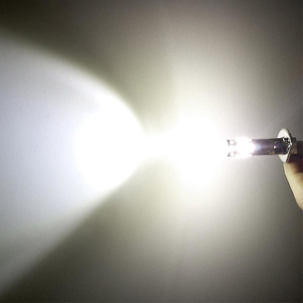 H3 LED-lamput, H3 sumuvalot (2 kpl, hopea)