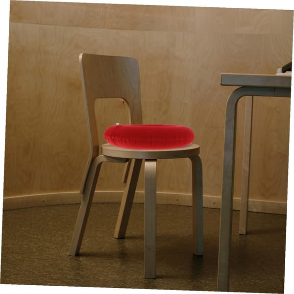 Uppblåsbar luftmunk sittdyna ring luftventil PVC förtjockad sittdyna