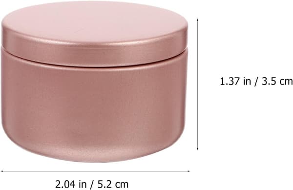 Lysdåser Kompakt og bærbart design 12 stk. 50 ml rund aluminium