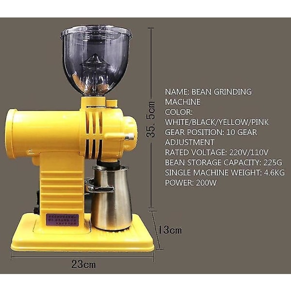 Helautomatisk Elektrisk Kaffebönkvarn Köksmaskin