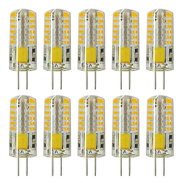 10 stk G4 5W 3014 X 48 LED'er Hvidt Lys Lamper AC12V Ikke-dimbar Hal