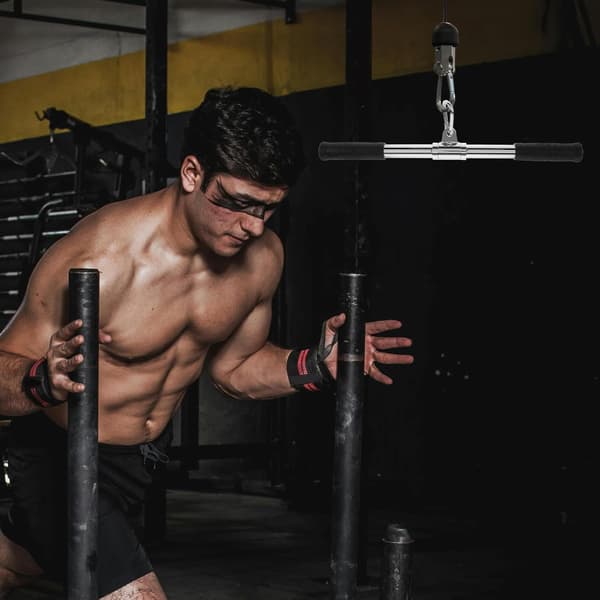 Biceps Trekkstang Jern Solid Profesjonell Spennstang for Menn Treningsstudio Trening